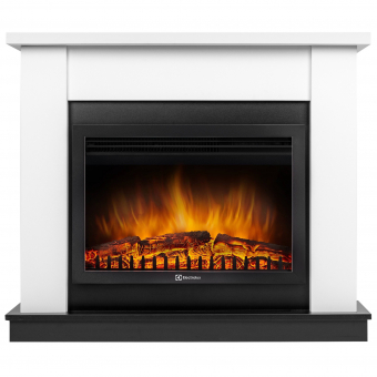 Каминокомплект Очаг Electrolux EFP/P-2520LS, портал Canto 25 белый